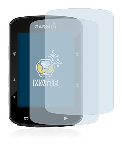 BROTECT Protector Pantalla Anti-Reflejos Compatible con Garmin Edge 520 Plus (2 Unidades) Película Mate Anti-Huellas