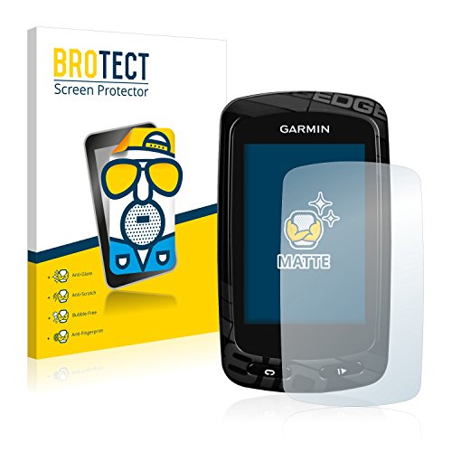 BROTECT Protector Pantalla Anti-Reflejos Compatible con Garmin Edge 810 (2 Unidades) Película Mate Anti-Huellas