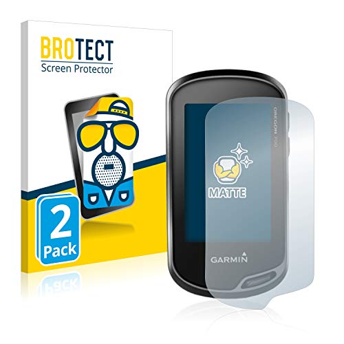 BROTECT Protector Pantalla Anti-Reflejos Compatible con Garmin Oregon 700 (2 Unidades) Película Mate Anti-Huellas