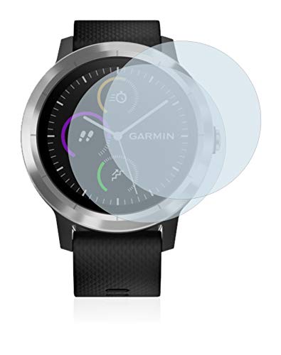 BROTECT Protector Pantalla Compatible con Garmin Vivoactive 3 / Forerunner 45 / Approach S40 Protector Transparente (2 Unidades) Anti-Huellas