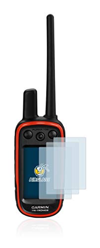 BROTECT Protector Pantalla Cristal Compatible con Garmin Alpha 100 Protector Pantalla Vidrio (3 Unidades) - Dureza Extrema, Anti-Huellas, AirGlass