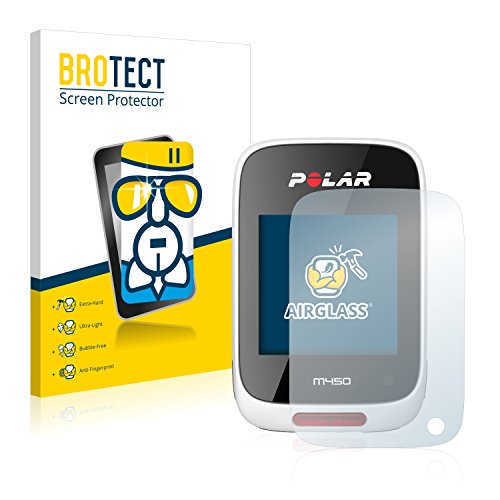 BROTECT Protector Pantalla Cristal Compatible con Polar M450 Protector Pantalla Vidrio - Dureza Extrema, Anti-Huellas, AirGlass