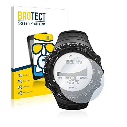 BROTECT Protector Pantalla Cristal Mate Compatible con Suunto Core Regular Black Protector Pantalla Anti-Reflejos Vidrio, AirGlass