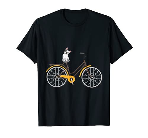 Bulldog francés bicicleta perro francés en bicicleta divertido ciclista Camiseta