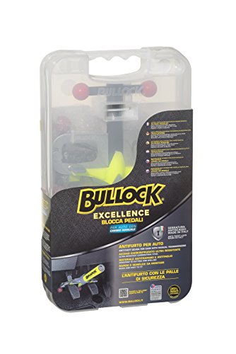 Bullock 146162 Excellence Pedal Lock - Antirrobo para automóviles con caja de cambios mecánica, Modelo X, Amarillo