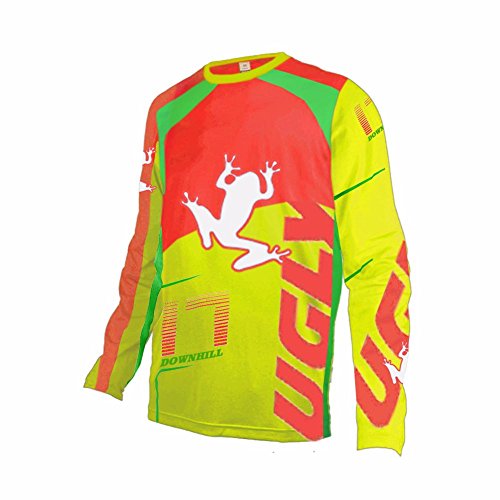 BurningBikewear Uglyfrog Ropa Ciclismo, Camiseta Verano de Ciclistas,Element Jersey Camiseta DH Downhill Enduro Quad Infantil Youth Shirt Motocross Juegos Ropa