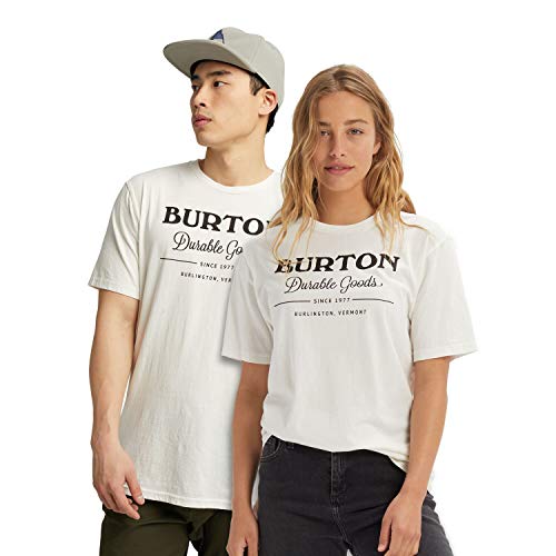 Burton Durable Goods Camiseta, Hombre, Stout White, XXS