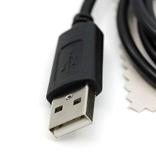 Cable de Datos USB Compatible con Garmin Edge 200, Edge 500, Edge 510, Edge 800, Edge 810, Edge Touring, Edge Touring Plus Mini USB, 1 m, con paño de Limpieza de Pantalla Mungoo