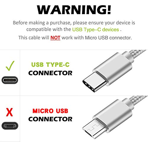 Cable Tipo Usb C 2M+2M para Samsung S20 S21 Plus Ultra FE 5G/A32 A72 5G/A12 A02S/A70 A21S M51 M11 M31 M31S A3 A5 2017 A8 A9 2018 M30 M20 M30S,Cable Movil Cargador Tipo Usb C 3A Carga Rápida,Negro