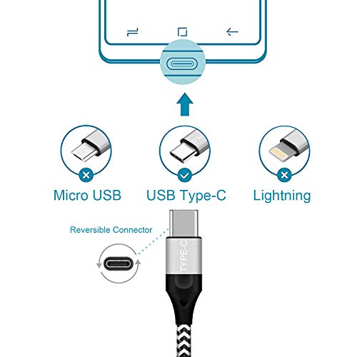 Cable USB Tipo C,2Pack 2M+3M Cargador Tipo C Carga Rápida y Cable Datos para Xiaomi Mi 11T/11T Pro 5G/11T Lite 5G NE/11 Ultra/11i/11 Lite/9T 10,Redmi Note 10/10 Pro/10S 9T/9 Pro/9 8 2021 9S,Mi A3 A2