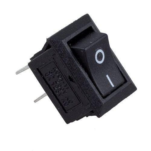 CABLEPELADO Interruptor universal 2 pin on-off Negro 3 A