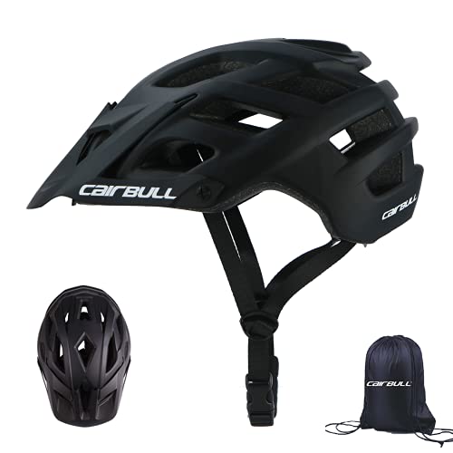 Cairbull Aerodinámica Casco de Bicicletta, Unisex Adulto, Ajustable 55-61 cm con Visera