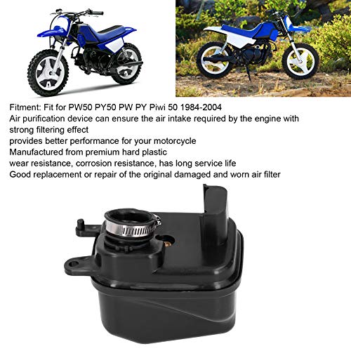 Caja del filtro de aire Conjunto de carcasa de filtro de aire con abrazadera para Yamaha PW50 PY50 PW PY Piwi 50 1984-2004