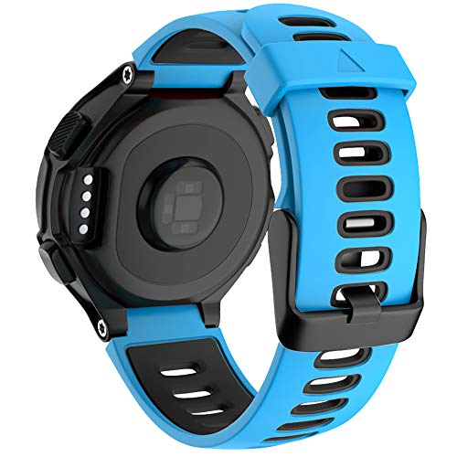 Cakamenshy Correa deportiva de silicona suave ajustable compatible con Forerunner 735XT 220 230 235 235Lite 620 630 Approach S20 S5 S6 para Garmin Smart Watch Accessory