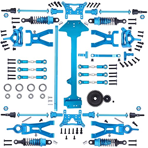 CALALEIE 1 Set Complete Upgrade Kit de partes for 1/18 WLtoys A959 A969 A959 A969-B-B de reemplazo A979-K929-B B RC coche cochecillo del camino del metal Piezas de montaje accesorios de juguete