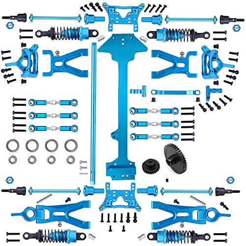 CALALEIE 1 Set Complete Upgrade Kit de partes for 1/18 WLtoys A959 A969 A959 A969-B-B de reemplazo A979-K929-B B RC coche cochecillo del camino del metal Piezas de montaje accesorios de juguete