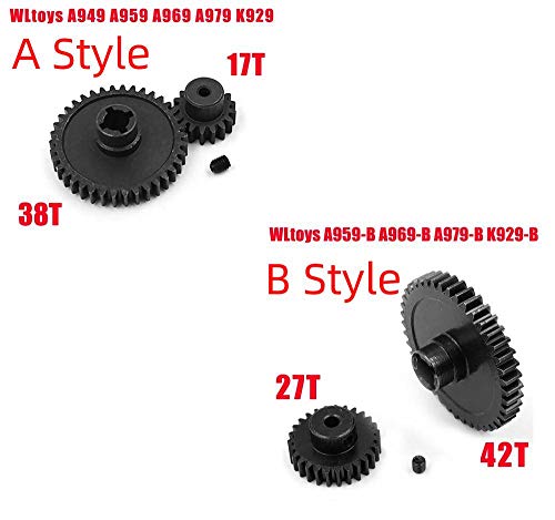 CALALEIE 1 Set Complete Upgrade Kit de partes for 1/18 WLtoys A959 A969 A959 A969-B-B de reemplazo A979-K929-B B RC coche cochecillo del camino del metal Piezas de montaje accesorios de juguete