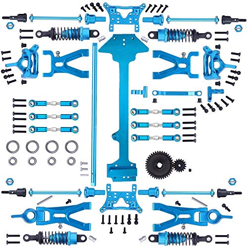 CALALEIE 1 Set Complete Upgrade Kit de partes for 1/18 WLtoys A959 A969 A959 A969-B-B de reemplazo A979-K929-B B RC coche cochecillo del camino del metal Piezas de montaje accesorios de juguete