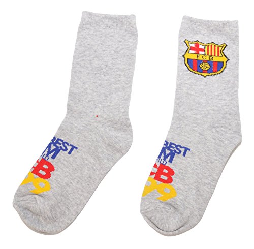 Calcetines 100% oficiales del FC Barcelona FCB para niños | Messi Suarez Neymar