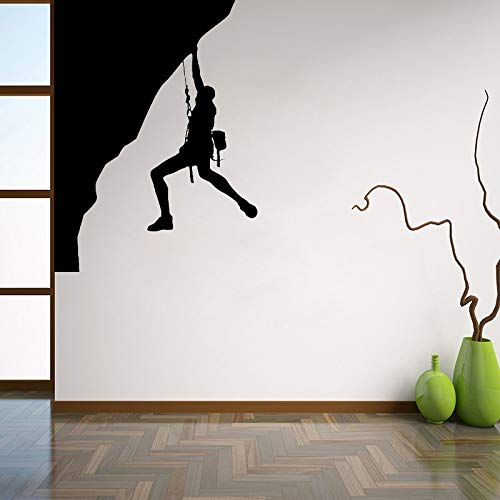 Calcomanía de vinilo de pared de escalador,pegatina de pared de escalador,paisaje de montaña,decoración interior,pegatina de pared,pegatina de fondo,A1 56x75cm