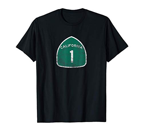 California Central Coast PCH Highway Route 1 Camiseta