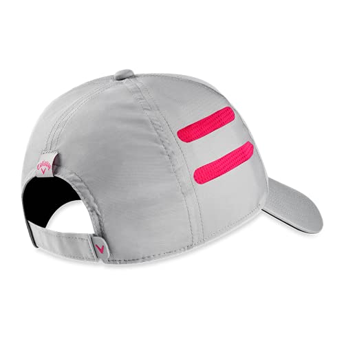 Callaway Golf Opti Vent 2020 Gorra Unisex-Adult, Plata/Rosa, Talla única