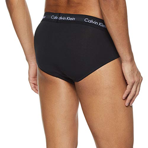 Calvin Klein 3 Pack Briefs-Cotton Stretch Slips, Negro (Black W. Black WB Xwb), XL (Pack de 3) para Hombre