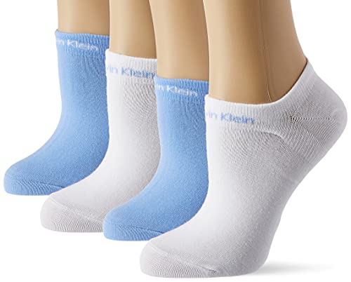 Calvin Klein Gripper Women's Liner Socks 2 Pack Zapatillas, Azul Claro, Talla única para Mujer