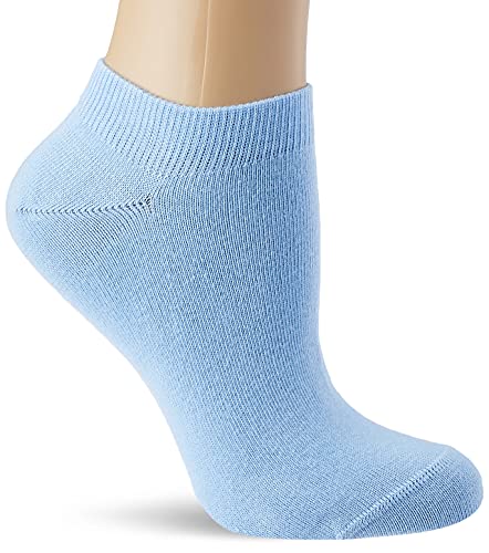 Calvin Klein Jeans-Calcetines de algodón orgánico para Mujer (2 Unidades) Zapatillas, Azul Claro, Talla única