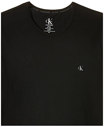 Calvin Klein S/S Crew Neck 2Pk Camiseta de Manga Corta, Black/Grey Heather, XL (Pack de 2) para Hombre