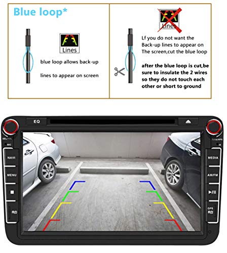 Cámaras de visión trasera Universal Vista trasera cámara CCD Chip (Negro) para Ford Mondeo Fiesta ST S-Max Focus 2C 3C Land Rover Freelander Range Rover