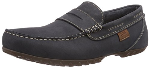 camel active Manitou 12 Zapatillas de Casa de Cuero Hombre, color azul (indigo), talla 40 EU (6.5 UK)