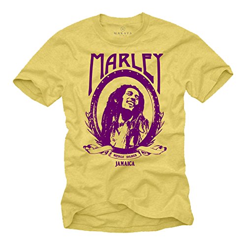 Camiseta Bob Marley Amarilla M
