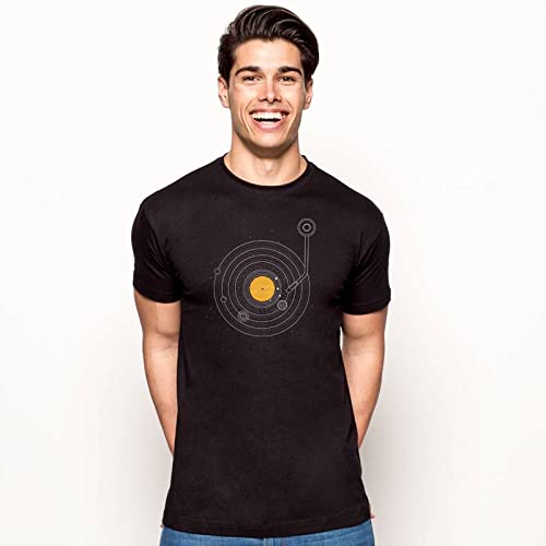 Camiseta Cosmic Symphony - Música - Vinilo - Color Negro - 100% Algodón - Serigrafía