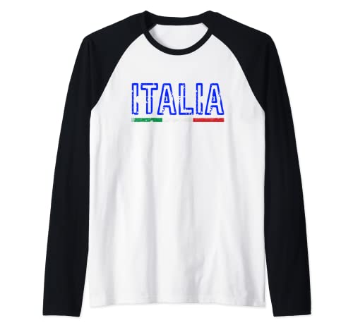 Camiseta de Italia Maglia Italia 2021 para niños y mujeres Camiseta Manga Raglan