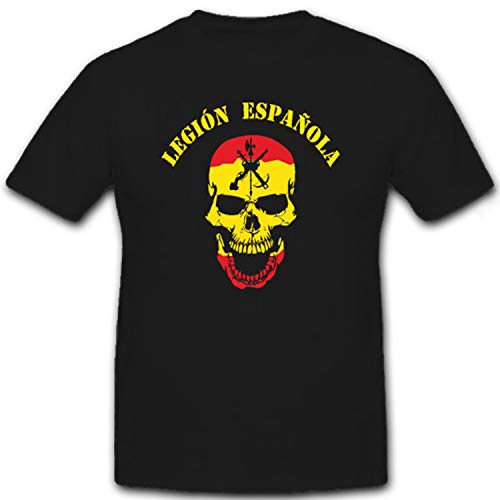 Camiseta de Legión Española Legion Skull Skull Logo - #6617 Negro XXXXL