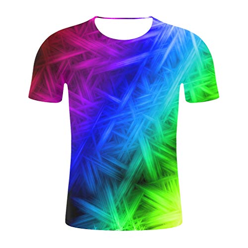 Camiseta Hombres Multicolor 2022 El Más Nuevo Verano Estilo Moda Impresión Manga Corta Camisetas