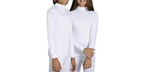 Camiseta Interior Térmica para Niños Unisex - Colores a elegir (Blanco, 5-6 años)
