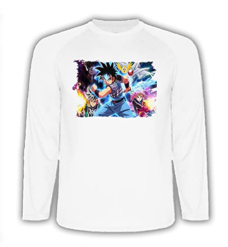 Camiseta Manga Larga Las Aventuras DE Fly Anime Tshirt