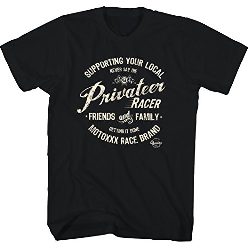 Camiseta Moto Xxx Privateer Negro (S , Negro)