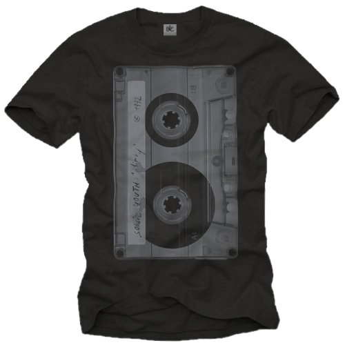 Camiseta Musica Hombre - Caseta - Negro XXXL
