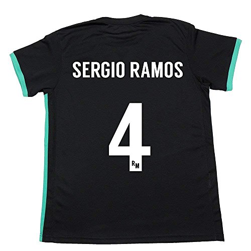 Camiseta Segunda Equipación Replica Oficial Real Madrid Dorsal Sergio Ramos (Talla XL)