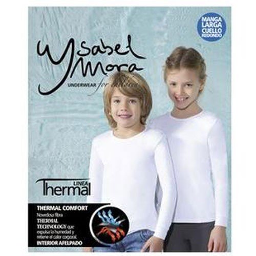 Camiseta termal blanca Ysabel Mora interior afelpado talla 2