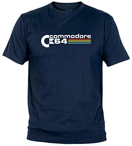 Camisetas EGB Camiseta Adulto/niño Commodore 64 ochenteras 80´s Retro (Merino, XL)