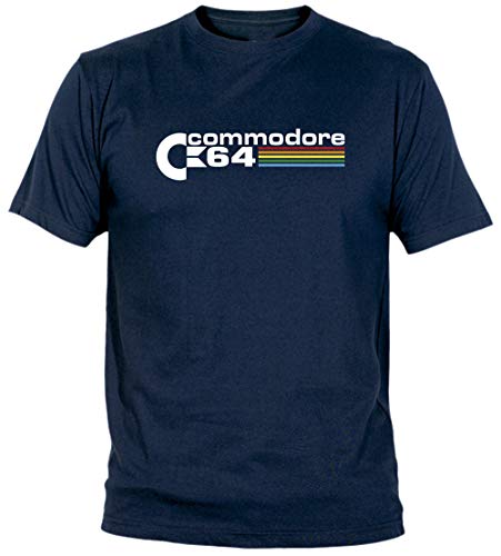 Camisetas EGB Camiseta Adulto/niño Commodore 64 ochenteras 80´s Retro (Merino, XL)