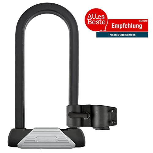 Candado cuadrado para bicicletas de Nean, soporte, 2 llaves, súper macizo (16 x 16 mm, 167 x 330 x 40 mm)