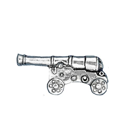 Cannon pp-h10 - Colgante de peltre (3,3 x 1,3 cm), diseño de cadena de 40,6 cm