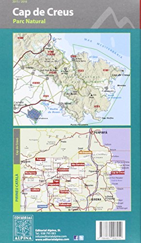 Cap de Creus, mapa excursionista. Escala 1:25.000. Editorial Alpina. (ALPINA 25 - 1/25.000)