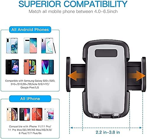Car Cup Holder Phone Mount, CTYBB Cup Holder Cradle Car Mount with Adjustable Neck for Cell Phones iPhone 12 Pro Max /11 Pro/XR/XS/8/7 Plus/6s, Samsung S10 Plus/S9/Note9, Huawei etc.