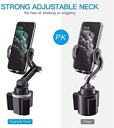 Car Cup Holder Phone Mount, CTYBB Cup Holder Cradle Car Mount with Adjustable Neck for Cell Phones iPhone 12 Pro Max /11 Pro/XR/XS/8/7 Plus/6s, Samsung S10 Plus/S9/Note9, Huawei etc.